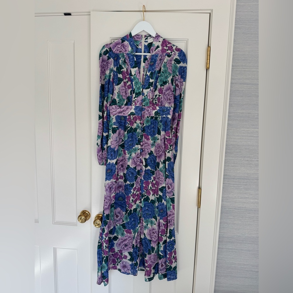 Zimmermann Poppy Plunge Midi Dress Size 0 - Picture 4 of 7